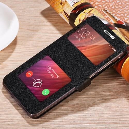 Open window PU leather case For xiaomi redmi pro Phone Case cover redmipro flip case For xiaomi red mi pro shall back cover case