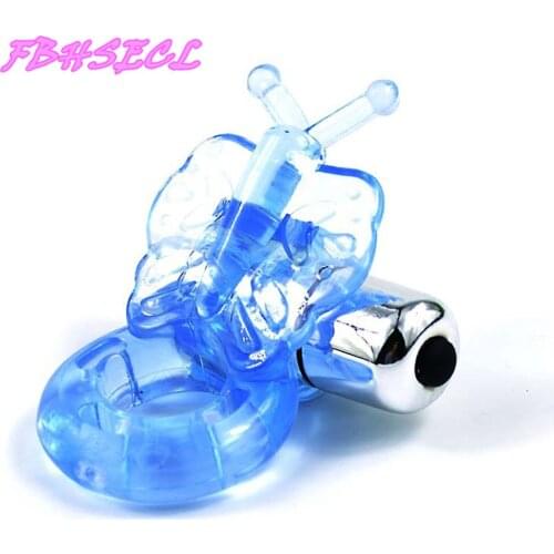 FBHSECL Male Sex Toys Silicone Vibrating Penis Rings Time Delay Ejaculation Adult Sex Toys for Men Erotic