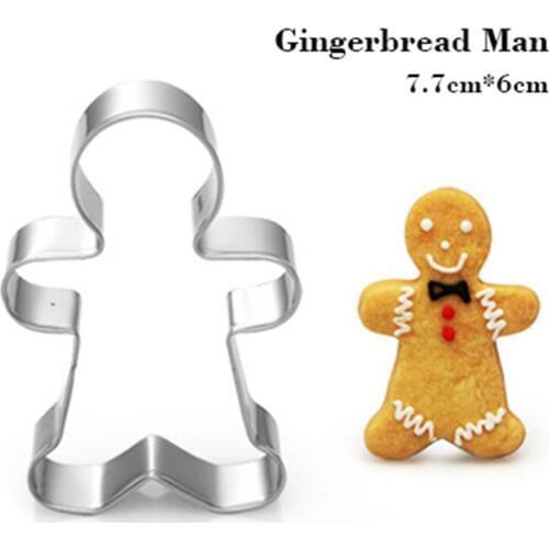 Gingerbread Man Shape Egg Biscuit Cookie Cutter Tools Stainless Steel Dessert Kitchen Aliexpress Coupon Top Sales Baking Mold