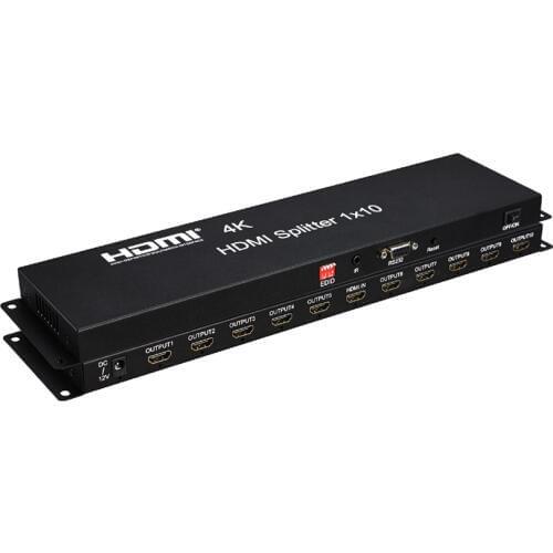 2019 New HDMI Splitter 1x10 4Kx2K HD Converter adapter Amplifier 1080P Switch 1 to 10 displays 1.4V 3D