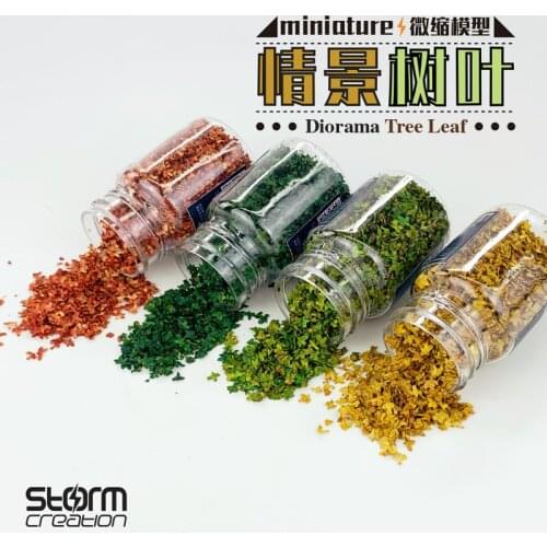 DIY HO Scale Model Scene Falling Leaves Autumn Scene Tree Shrinking DIY Plant Landscaping Platform Military Soldier Building