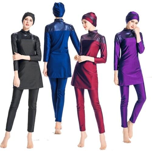 Musilm Modesty Full Cover Plue Size Swimwear Beachwear Islamic Maxi Women Beach Swimming Clothes Arab Dubai Swimsuit Burkini