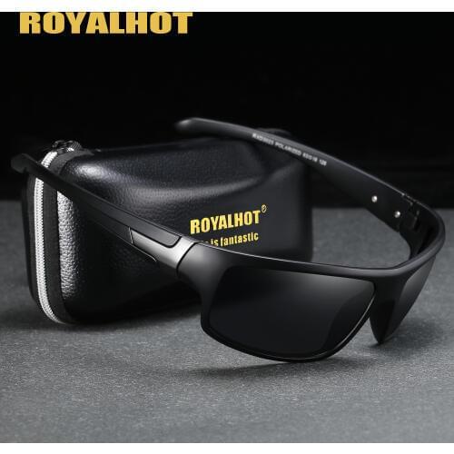 RoyalHot Men Women Polarized Square Frame Sports Sunglasses Vintage Sun Glasses Retro Eyewear Shades Oculos Male 900207