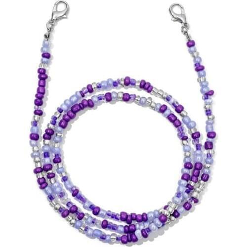 Hot 200pcs/lot 70cm Mask Necklace for Women Wedding Punk Bead Lariat Long mask Chain Necklace Glass Jewelry Gift