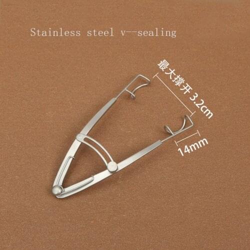 Stainless steel adjustable eyelid opener, ophthalmic equipment, eye opener