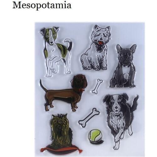 DIY Scrapbooking Albums Stamp Seal Pet Dog Embossing Silicone Transparent Stamp Design Card Making Decoration Stamps Seal