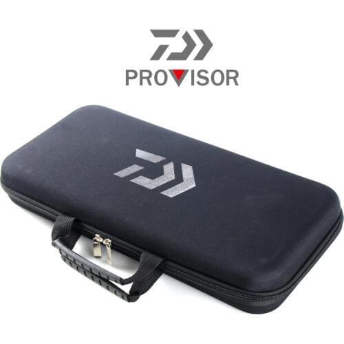 2020 Daiwa NEW Portable Fishing Rod Bag Double Zipper Shockproof Storage Box Travel Fishing Tackle Reel Bag