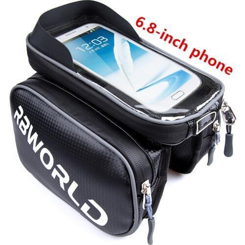 Bicycle Bag Waterproof Front Bike Cycling Bag 6.8 inch Mobile Phone Bicycle Top Tube Handlebar Bags Mountain Cycling Accessories