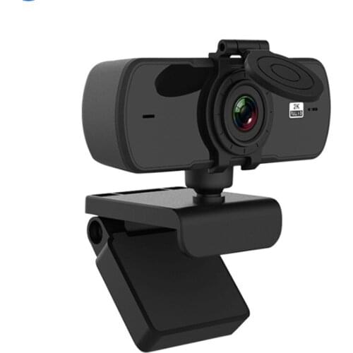 Webcam Wide Angle 2K Auto Focus USB HD Web Camera with Microphone for Mac Laptop Computer Video Live Streaming