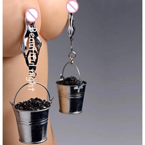 Staineless Steel Nipple Clamps Weights, Clip On Sex Bondage,Clover Boob Clitoris Pincher With Jugs,Adult Toys For Woman