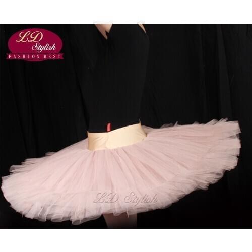 10pcs Women Half Ballet Tutu Adult Ballet Dresses Ballerina Dresses Skirt Tutu Dresses Girls 7 Layers Of Tulle Tutu LD0002S