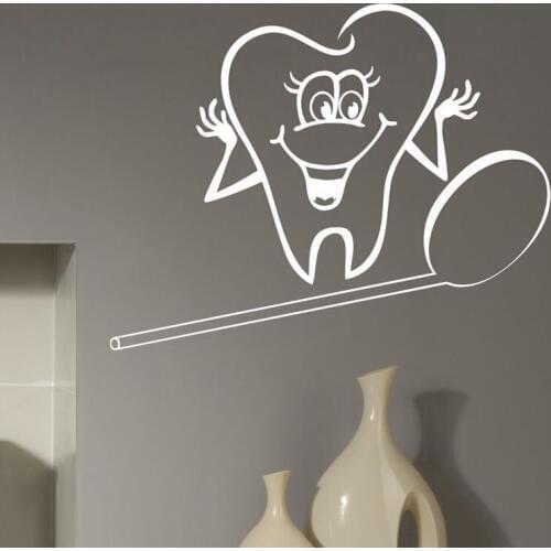 Tooth teeth sticker dentist wall stickers art vinyl sticker Quadro parede decor mural sticker teeth Shop Window Decoration L690