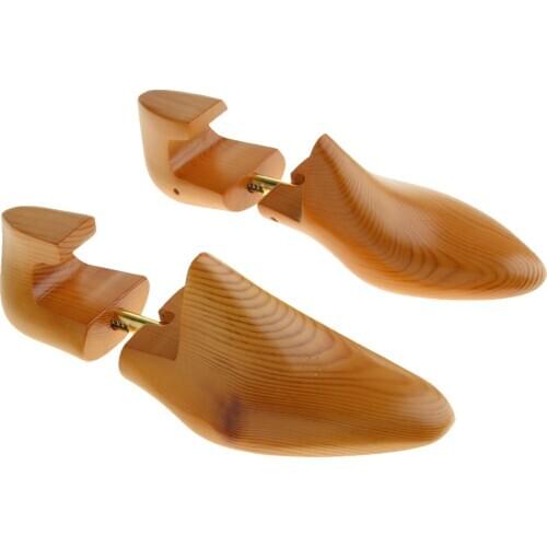1Pair Womens Mens Adjustable Cedar Wood Shoe Tree Holder Shoe Shaper Keeper