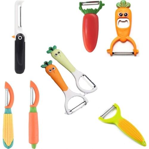2021 Funny Multi-function Penguin Vegetable Slicer Peeler Corn Cutter Carrot Shreder Potato Carrot Grater Kitchen Tool Corkscrew