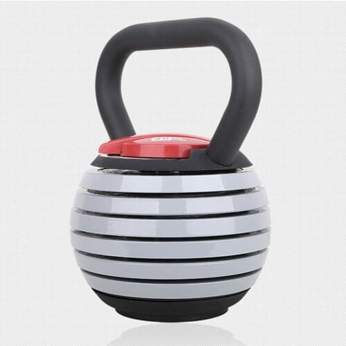 20lbs Fitness Adjustable Metal Kettlebell Handle for Weight Plates Arm Strength Workout Kettle Bell Grip Dumbbell