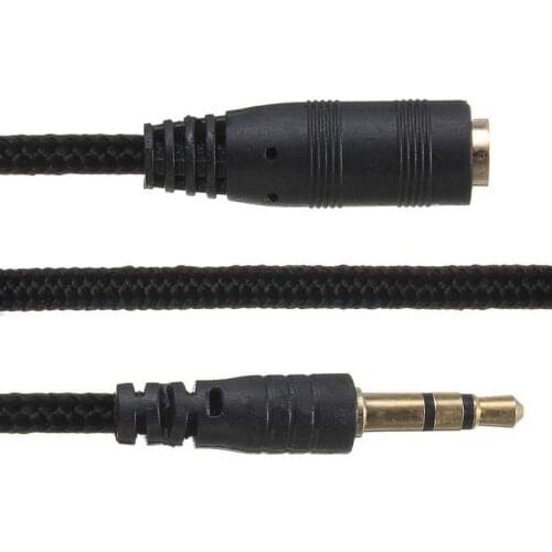 3.5mm Jack TO 3.5mm Jack Female Aux Cable With Volume Control Earphone Headphone Speaker Extension Audio Cable Adapter Wire Cord