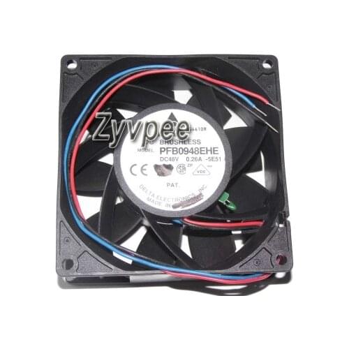 90X90x38MM PFB0948EHE -5E51 48V 0.26A 3Wires Cooling Fan