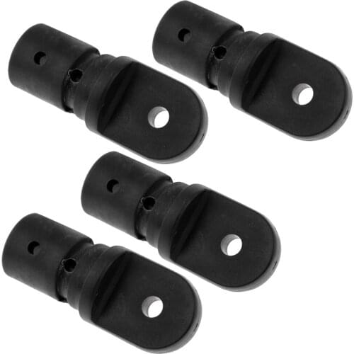 4 Pieces Black Strong Nylon Marine Boat Bimini Top Cover / Canopy 22mm 7/8'' Tube Eye End Insert