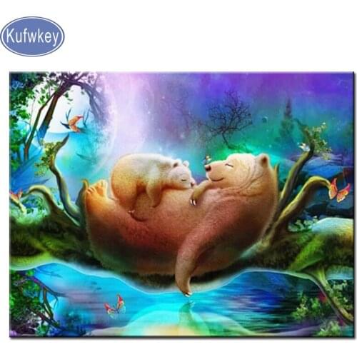 5d diy Diamond Painting Full Square/Round New Arrival Bear Diamond Embroidery Full Set Scenic Rhinestones Pictures