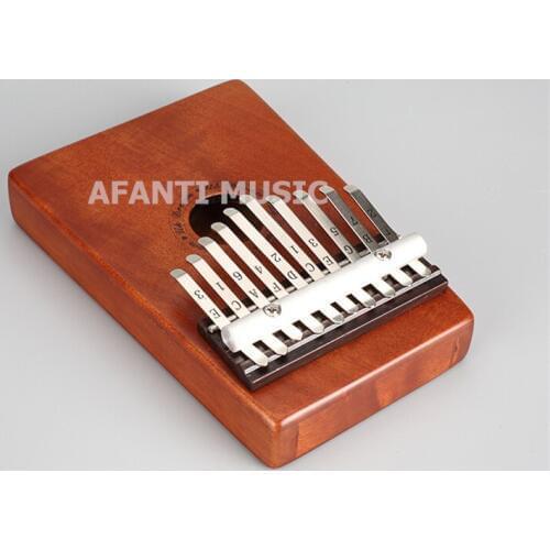 Afanti Music 10 Keys Kalimba Mbira Thumb Piano Mahogany Traditional African Music Instruments 10 tone (THP-134)