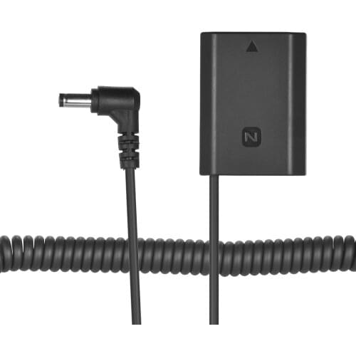 Andoer NP-FZ100 Dummy Battery Pack DC Coupler Connector Spring Cable for Sony A7III A9 A7RIII A7SIII