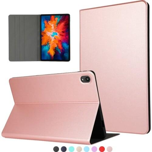 For Lenovo Tab P11 TB-J606F 11" PU Leather Case Auto-Sleep Wake Up Shockproof Flip Stand Protective Cover for Lenovo Tab P11