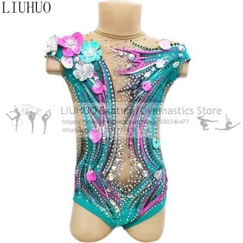 Exotic Dancewear Tank Leotards Girls Christmas unitard Competition Women Figure Skating dress Teens Performance leotards whosale