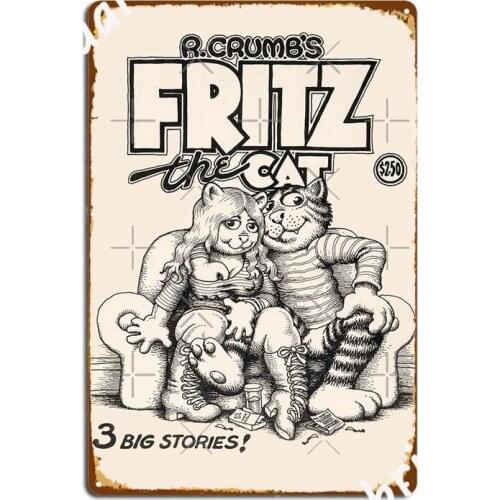Fritz The Cats Metal Signs Cinema Living Room Cave pub Design Wall Decor Tin sign Posters