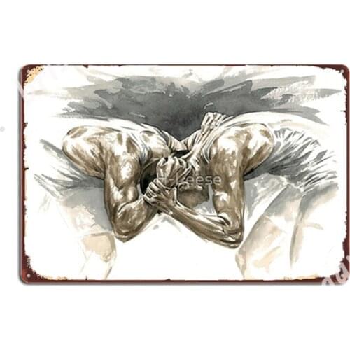 Headbanger - Wrestling Watercolor Metal Signs Wall Cave Living Room Plaques Custom Tin sign Posters