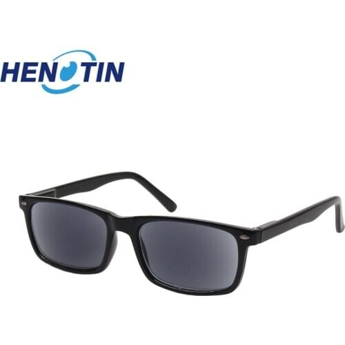 HENOTIN Spring Hinged Reading Glasses, Comfortable Lightweight Plastic Elderly Reader Sunglasses Diopter 1.0,2.0