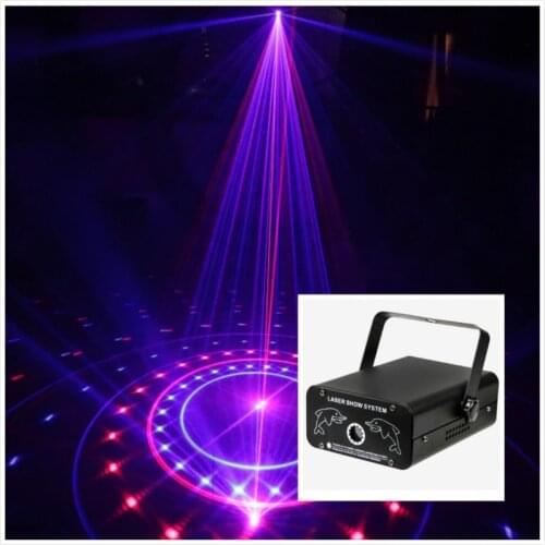 RGB Laser Projector 10W Disco Light Show System Colorful Beam Pattern Stage Lighting Effect Lazer Light For Dj Wedding Homeparty