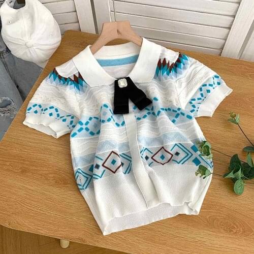 LWAIXS Women's Knitted T-shirts