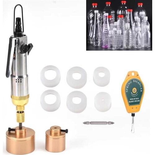 Bottle capping Machine handheld pneumatic power sealing bottles packaging equipment lid capping range 1-50mm