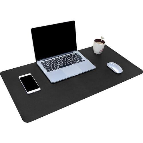 YSAGi multi-function desk pad 80x40cm large ultra-thin waterproof PU leather mouse pad office home dual-use desk mat
