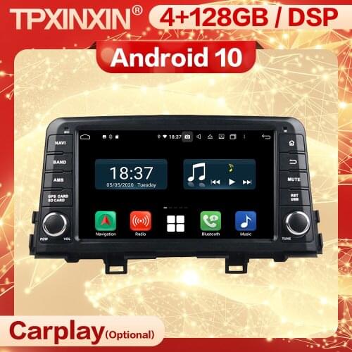 4+128G Carplay 2 Din Android 10 Multimedia Stereo Receiver For KIA PICANTO MORNING 2016 BT GPS Wifi Radio Audio Player Head Unit