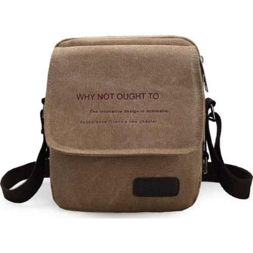 Hot Selling Men Bag Vintage Canvas Men Crossbody Over Shoulder Messenger Bags Handbag Leisure Travel