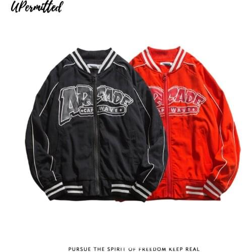 2021 Autumn New Wukong Stock Street Corduroy Baseball Jacket Mens Fashion Loose Embroidered Sport Wear Male Bombe Flight Suits