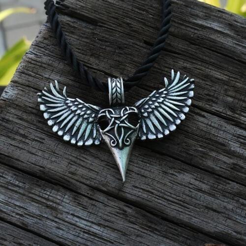10pcs viking raven men pendant