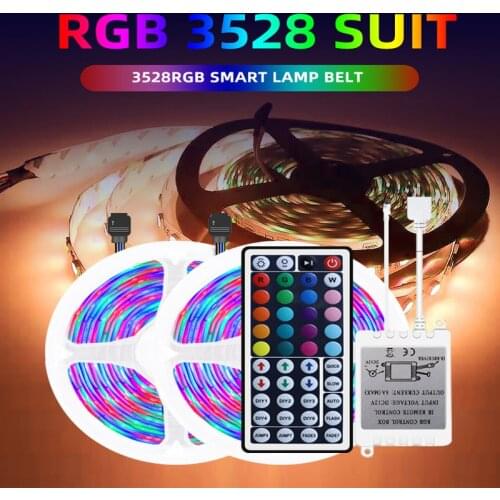 2021 Latest Light Strip LED Light Strip 12V Remote Control RGB Colorful Color-changing Soft Light Strip 5 Meter Plus Controller