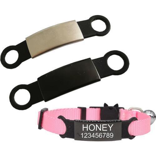 1pcs cat dog ID tag Free engraving Collar pet Charm Pet name Necklace Collar Puppy accessory