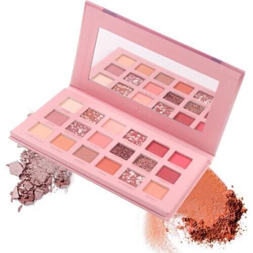 New 18 colors Shining Matte Eyeshadow Pearlescent Waterproof Smoky Eye Shadow Palette SCI88