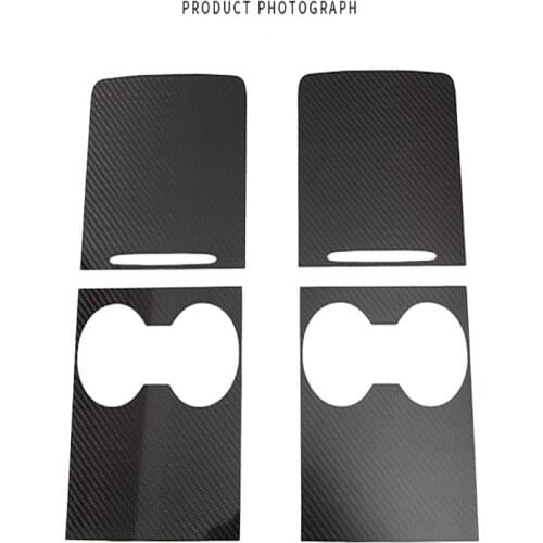 Suitable for Tesla model 3/Y 2021 real carbon fiber central control panel armrest box decorative sheet