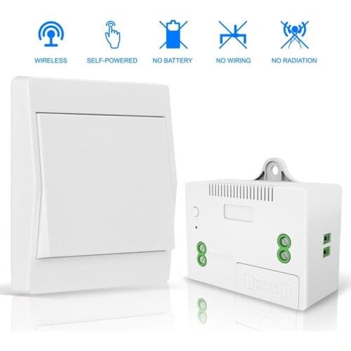 Self-Generating Wireless Switch No Wires No Battery Wireless Remote Control Lighting And Electrical Appliances Installed