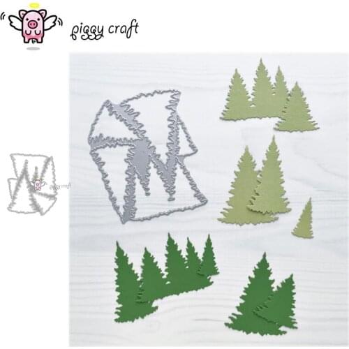 Piggy Craft metal cutting dies cut die mold Christmas tree decoration Scrapbook paper craft knife mould blade punch stencils die