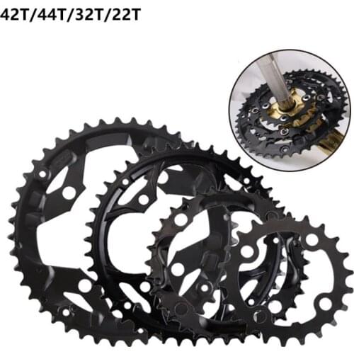 Universal Mountain Bike Crankset Gearwheel 22T 32T 42T 44T MTB Bicycle Variable Speed Sprocket Wheel Repair Himano