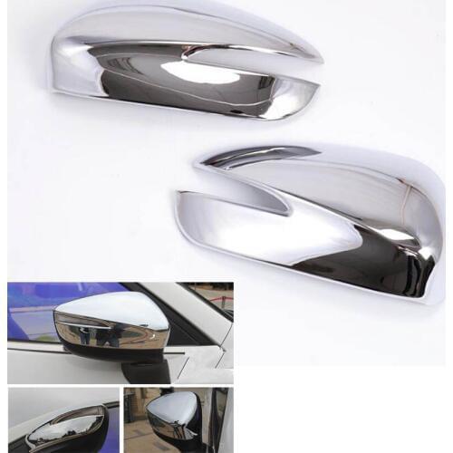YAQUICKA 2Pcs/Pair Car Auto Exterior Front Side Rearview Mirror Cover Trim Styling Sticker For Mazda CX-5 2015 Car-covers