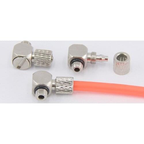 1 pcs PC/PB/PL Mini Metal Pneumatic Fitting SMC Type Locking Quick Twisting Joint Right Angle Elbow