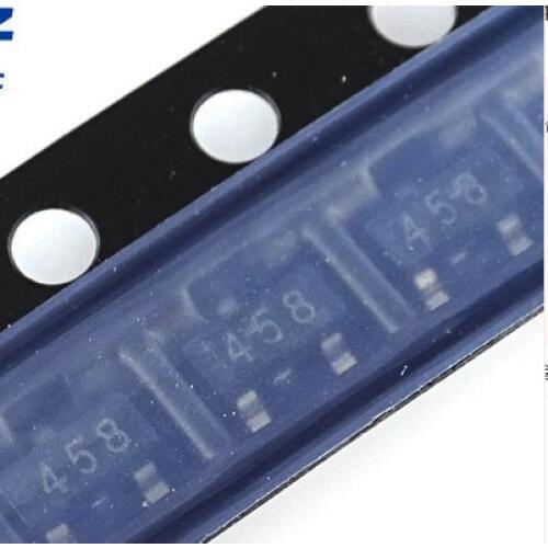 100pcs/lot FMMT458TA FMMT458 458 400V 225MA SOT23-3 bipolar transistor