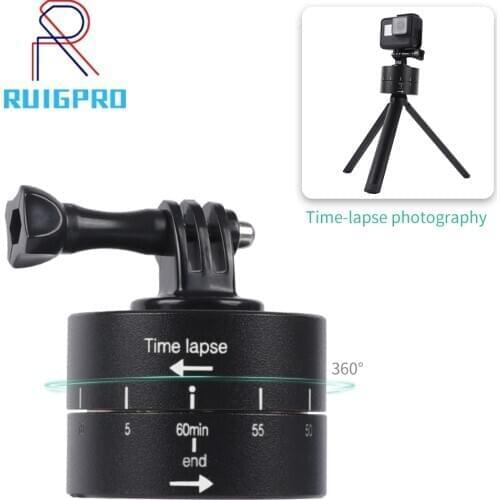 360 Degrees Panning Rotating Time Lapse Photography for Iphone Mobile For GoPro Hero 9 8 7 6 5 4 xiaomi yi DJI Osmo Action