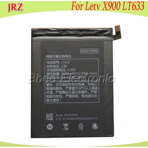 For Letv X900 Battery LT633 3400mAh Bateria Accumulator